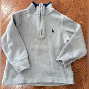 Polo by Ralph Lauren Gray Kids quarter zip Sweater great condition